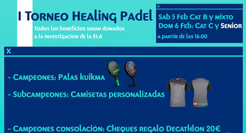 Gran iniciativa solidaria: se pone en marcha el primer torneo Healing Padel para la investigación de la ELA