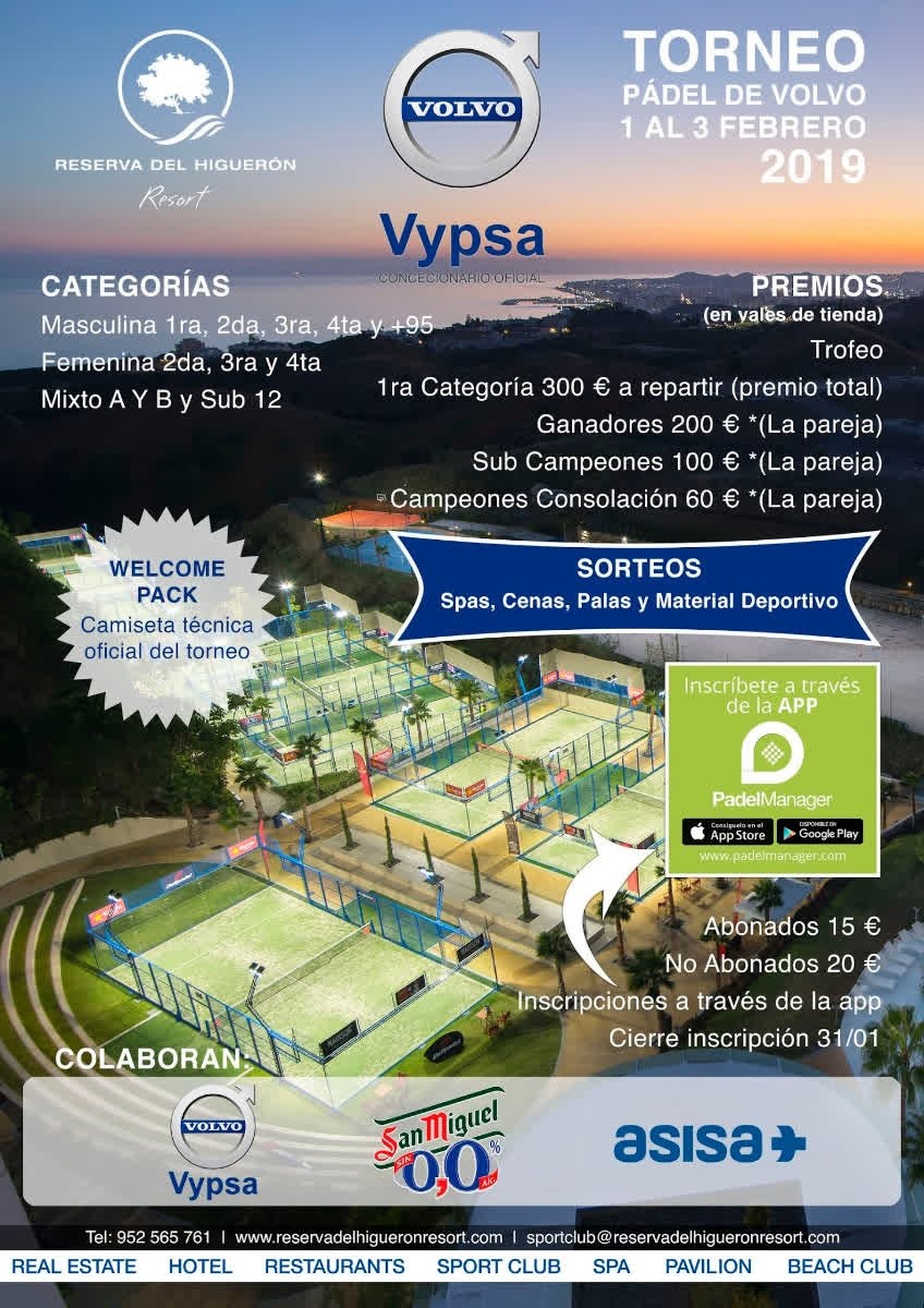 Torneo Reserva del Higuerón Resort febrero 2019 Volvo