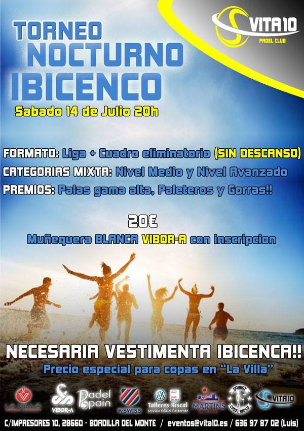 Torneo ibicenco Vita10 Padel