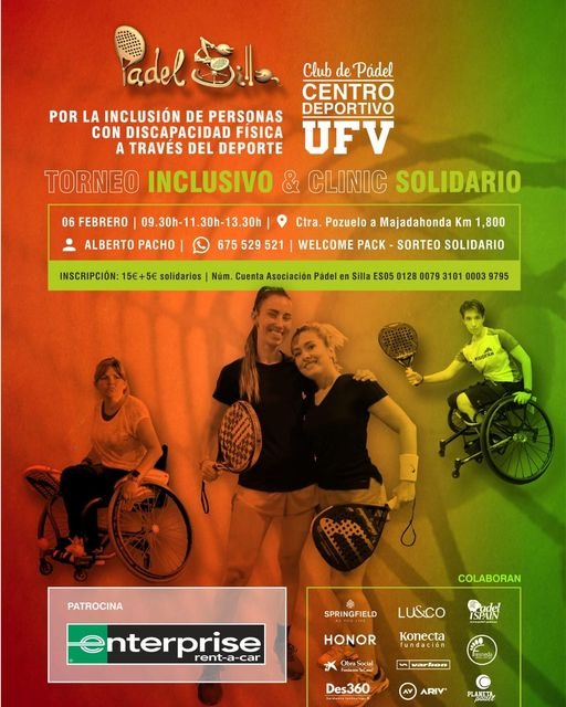 torneo solidario e inclusivo pádel silla de ruedas