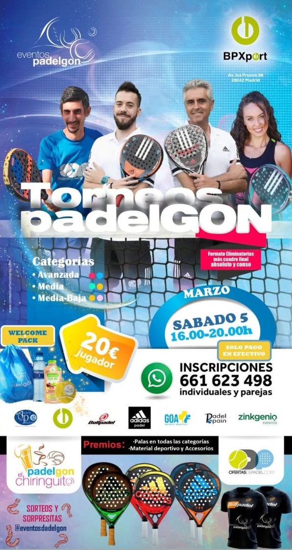 Torneo Eventos padelgon marzo