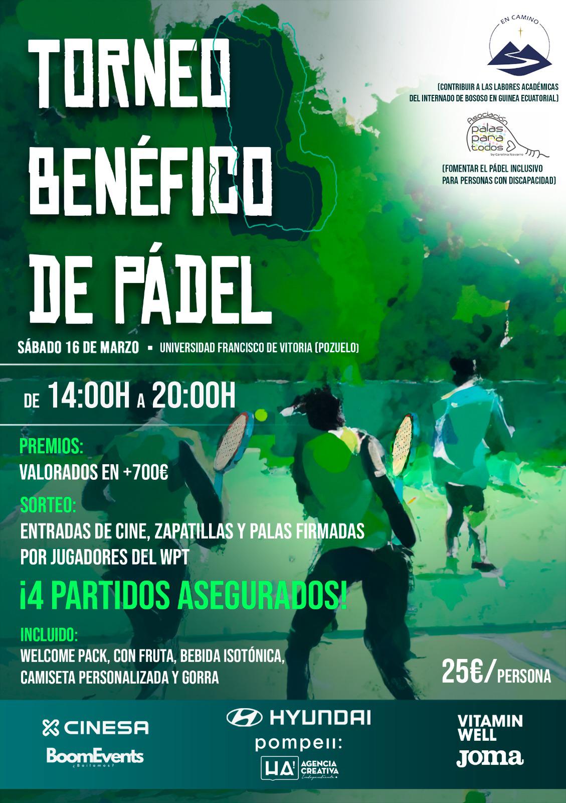 Torneo Benéfico Palas para todos y Asociación En Camino 2024