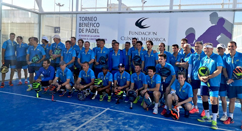 Clínica Menorca y Bullpadel consiguen una gran recaudación en su cita solidaria