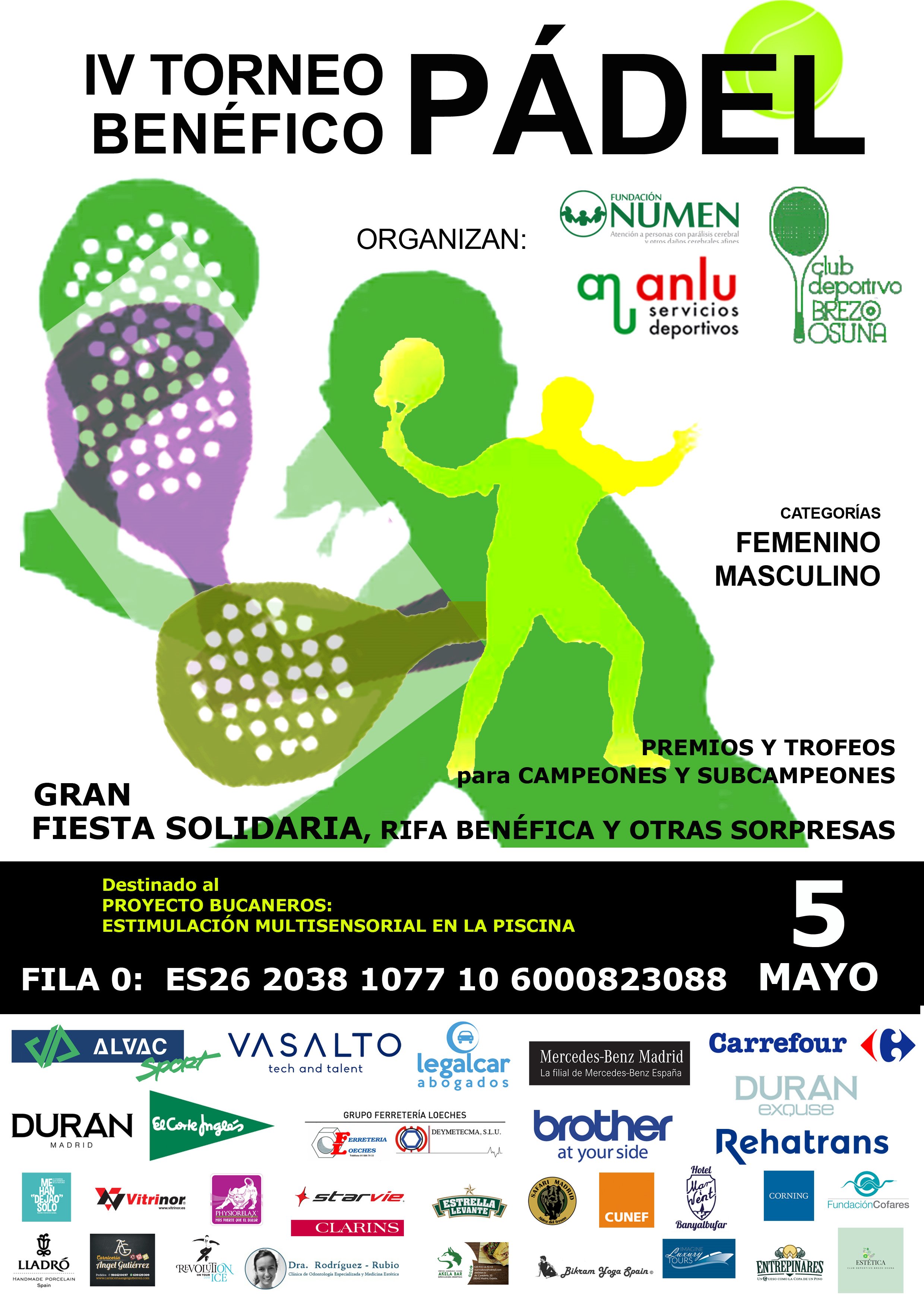 Cartel torneo fundación NUmen