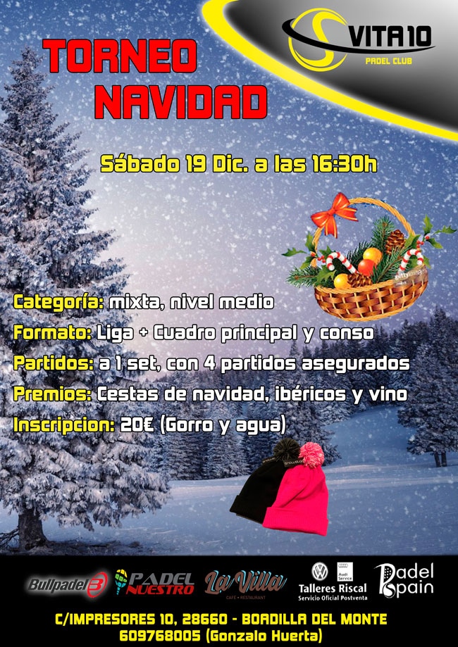 Torneo navidad Vita 10 Padel 2020