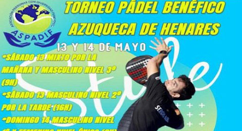 Grandes premios y mucho pádel solidario te esperan con ASPADIF en su torneo benéfico