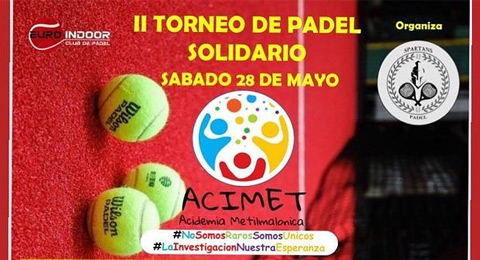 Propuesta solidaria de pádel para ayudar en la investigación de la Acidemia Metilmalonica