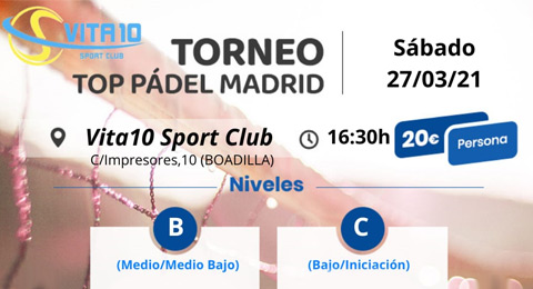 Un torneo para todos los que están dando sus primeros pasos en el pádel