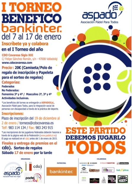 ASPADO y Bankinter se unen en un gran torneo benéfico