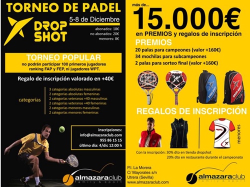 Drop Shot desembarca en Sevilla con torneo y grandes premios