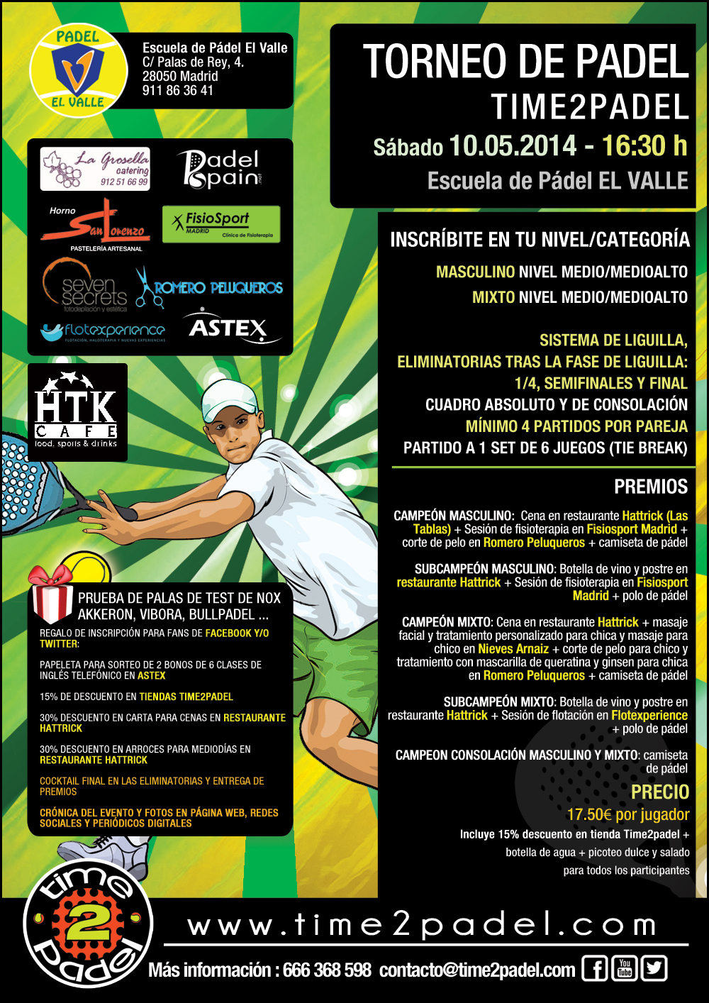 Torneo Time2padel en la Escuela de pádel El Valle