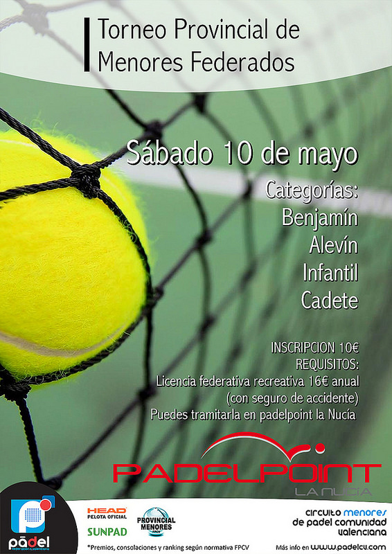 I Torneo Provincial de Menores en Padelpoint La Nucía