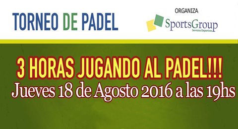 Pádel intenso con los amigos de SportsGroup