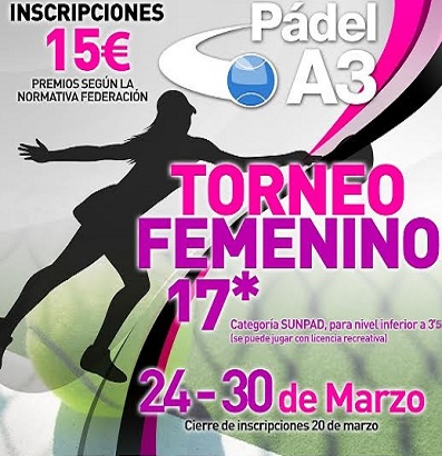 Torneo femenino en Pádel A3