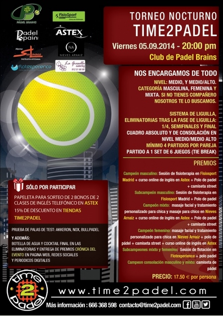 Time2padel vuelve con ganas de torneo tras el verano