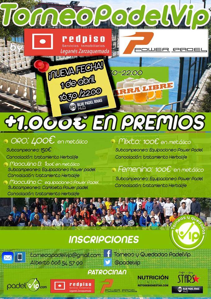 Cartel padelvip