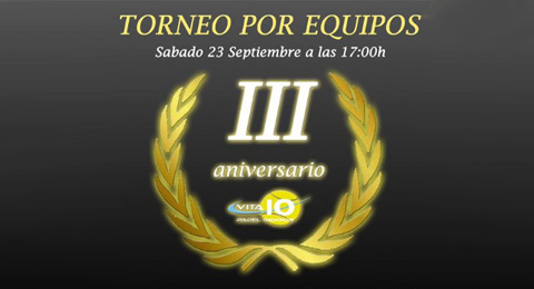 Celebra con Vita10 su III Aniversario en un torneo por equipos