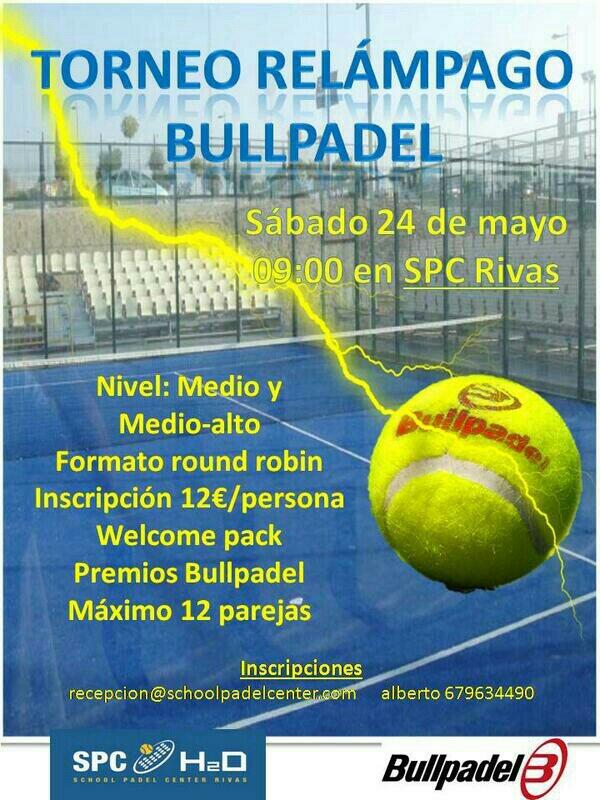 El School Padel Center de Rivas presenta su "Torneo Relámpago Bullpadel"