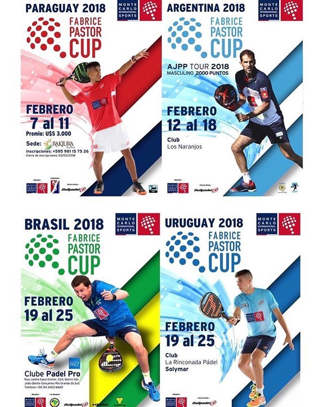 Carteles torneos Fabrice Pastor Cup 2018