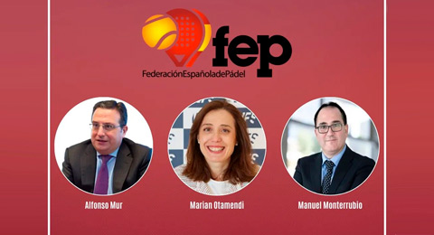 La Federación Española de Pádel ficha tres refuerzos para su Junta Directiva procedentes del ámbito empresarial