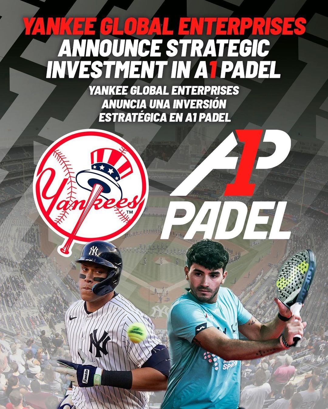 Unión New York Yankees y A1 Padel 2023