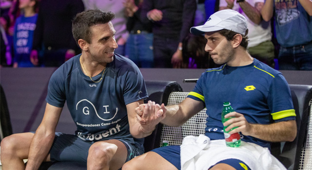 Víctor Ruiz y Lucas Bergamini final Milano Premier Padel 2022