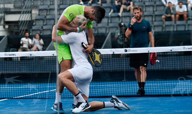 Victoria Dani Cattaneo y Lorenzo Di Giovanni inicio cuadro final Italia Major 2023