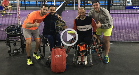 Descubre cómo juegan dos campeones de pádel en silla: Rubén Castilla y Álvaro Garmilla