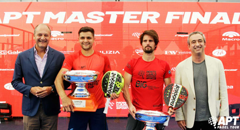 Melgratti y Oliveira completan la hazaña: campeones y Maestros del APT Padel Tour