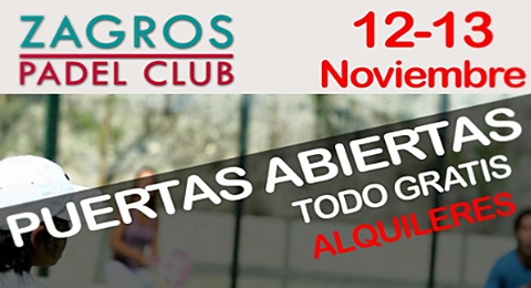 Clases y test de palas gratuitos en el club Zagros