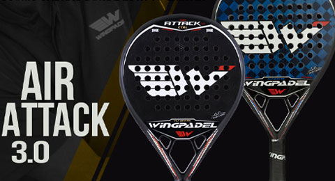 Wingpadel presenta dos nuevas palas: Air Attack 3.0 y Air Attack 3.0 Ctrl