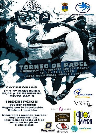 Torneo de Pádel a beneficio de Proyecto Hombre