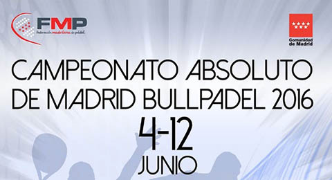 Finaliza el plazo para el Campeonato Absoluto de Madrid Bullpadel 2016