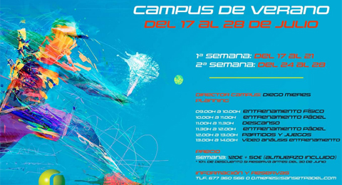 Mejora tu pádel en el Campus de Verano Sanset Padel