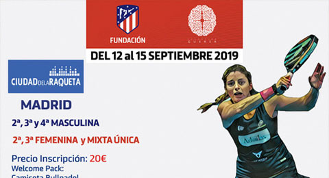 El Circuito de Pádel Fundación Atlético de Madrid llega a la Ciudad de la Raqueta de Madrid