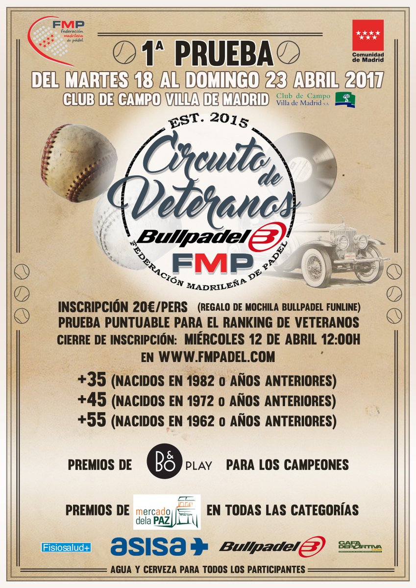 circuito veteranos FMP