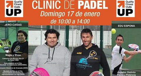 Clinic de pádel de la mano de Jerónimo Cañas y Quality Fitness Clubs