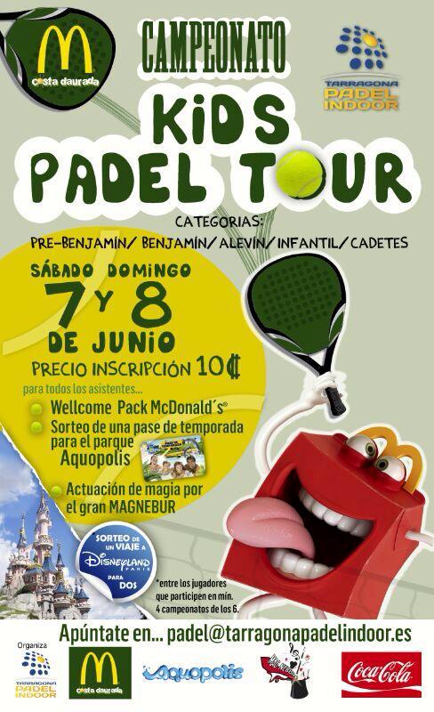 Tarragona Pádel Indoor y McDonald's Costa Dorada presentan KIDS PADEL TOUR