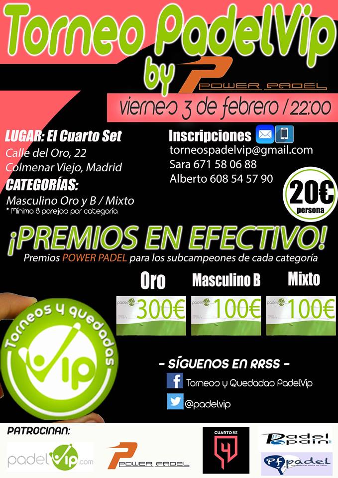 PadelVip 3 de febrero