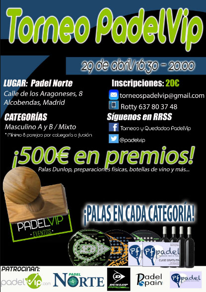 PadelVip 29 abril