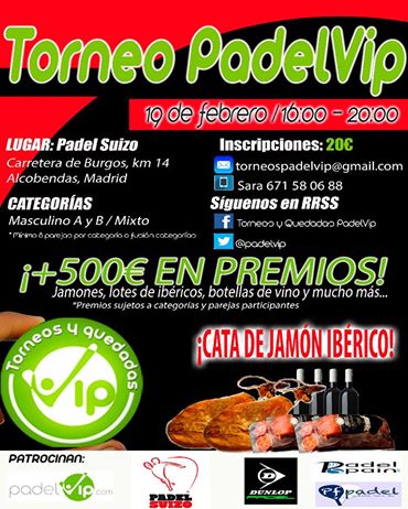 Torneo PadelVip 19 febrero