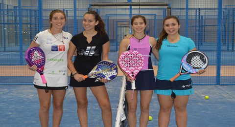 Entrenamiento de grandes promesas con Marta Ortega en Sanset Pádel Indoor