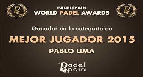 Pablo Lima, Mejor Jugador en los PadelSpain World Padel Awards