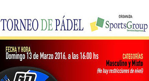 Torneo de pádel de la mano de SportsGroup