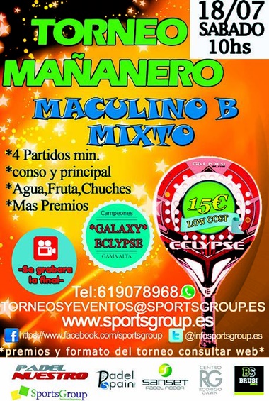 Torneo mañanero de SportsGroup