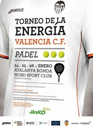 Pitu Losada Padel Academy colaborador del torneo de la Energía del Valencia Club de Fútbol