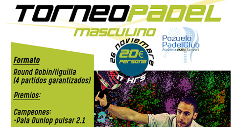 Nuevo Torneo de Pádel Masculino con No Limits