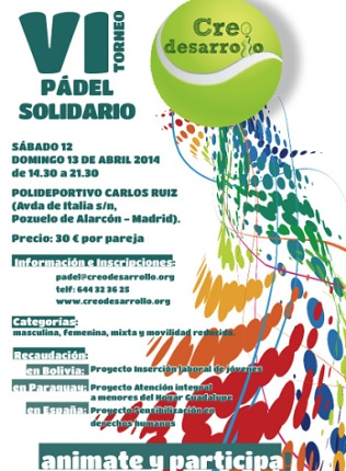 Torneo Pádel Solidario: Gana un partido por los derechos humanos