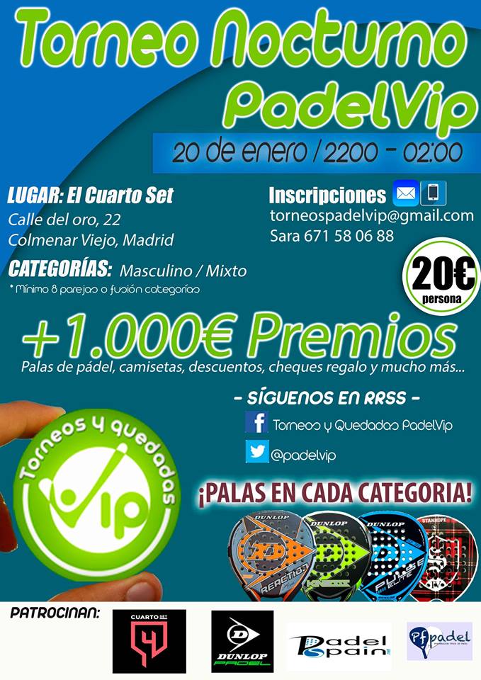 Torneo PadelVip nocturno