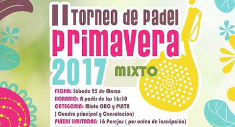 Disfruta de la primavera jugando al pádel en un torneo mixto